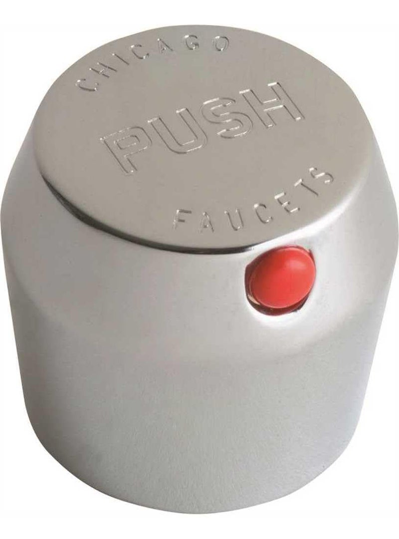 Chicago Faucets, 665-PSHJKCP, MVP Metering Handle with Push Index, Chrome